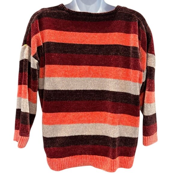 Express Striped Chenille Sweater | Size Small | Cozy Fall Feels 🍂‎ - Picture 2 of 5